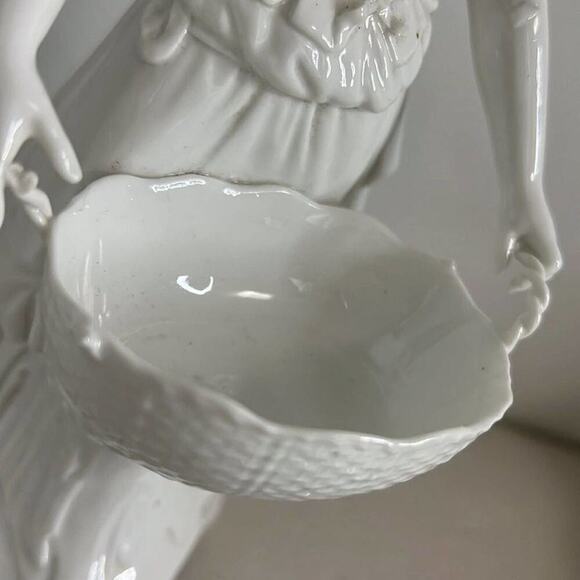 KPM BERLIN PORCELAIN LADY BASKET SWEET MEAT DISH - Picture 5 of 8